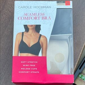 Midnight by Carole Hochman Black Seamless Bra. NWT